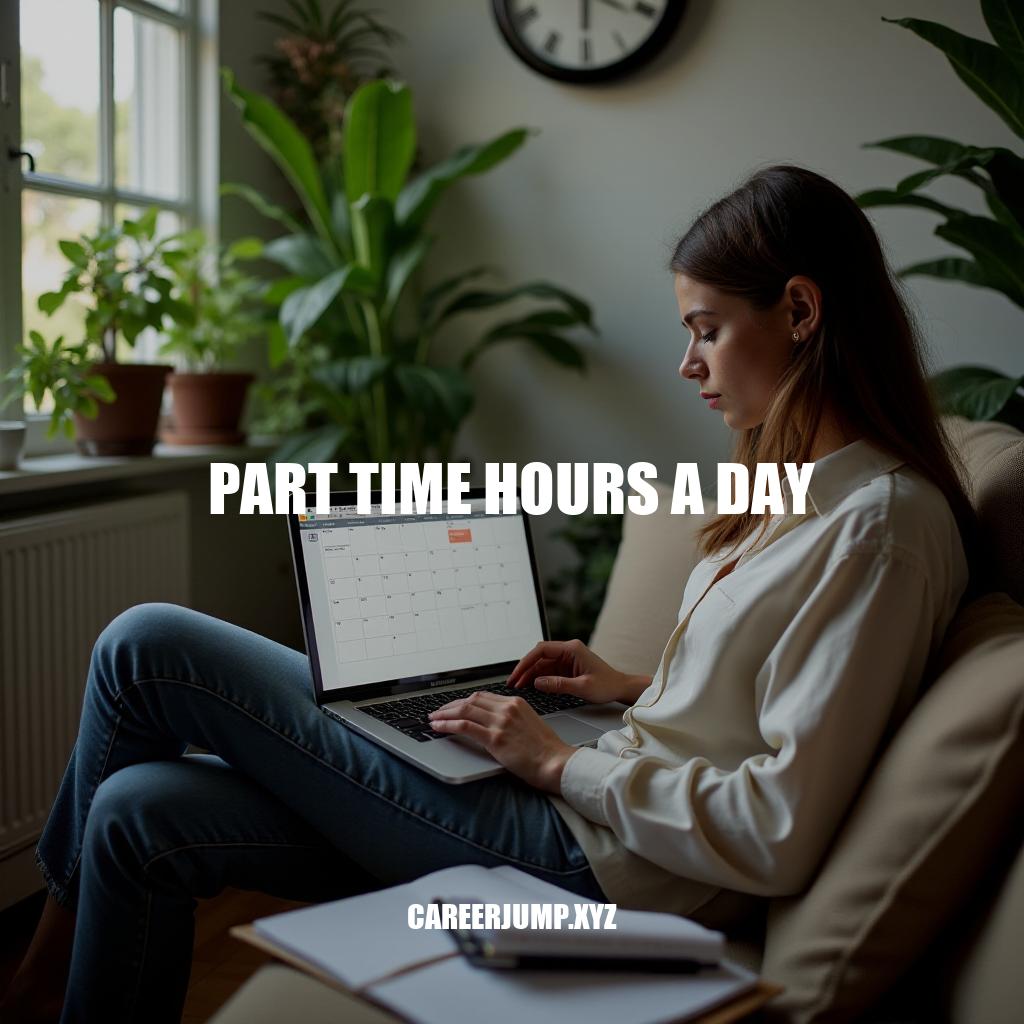 Achieving Work-Life Balance with Part Time Hours a Day