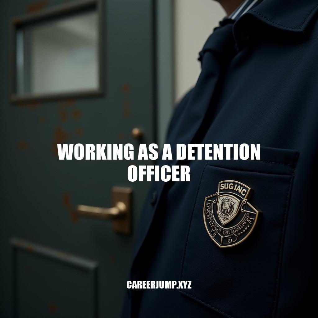 Working as a Detention Officer: A Comprehensive Guide